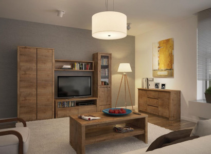 Living room furniture set design living room sideboard wall shelf dresser display cabinet 5-piece set.